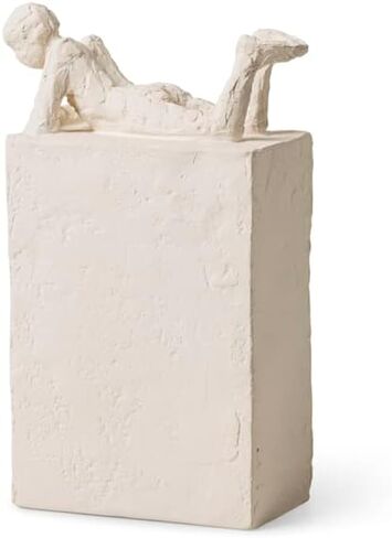 HAK KÄHLER Kahler Astro Aquarius Sculpture, White, 7.5" H x 4.9" D, Designed by Malene Bjelke, Gift Box Included in Saudi Arabia