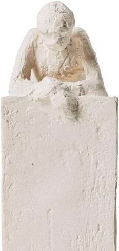 HAK KÄHLER Kahler Astro Aquarius Sculpture, White, 7.5" H x 4.9" D, Designed by Malene Bjelke, Gift Box Included in Saudi Arabia