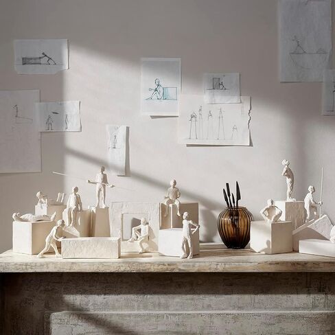 HAK KÄHLER Kahler Astro Aquarius Sculpture, White, 7.5" H x 4.9" D, Designed by Malene Bjelke, Gift Box Included in Saudi Arabia
