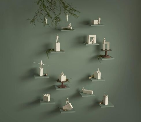 HAK KÄHLER Kahler Astro Aquarius Sculpture, White, 7.5" H x 4.9" D, Designed by Malene Bjelke, Gift Box Included in Saudi Arabia