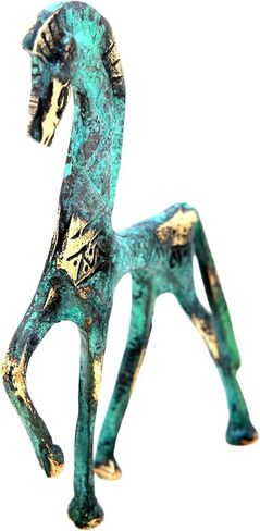 Iconsgr Ancient Greek Bronze Museum Statue Replica of Horse from Geometric Era (123) in Kuwait