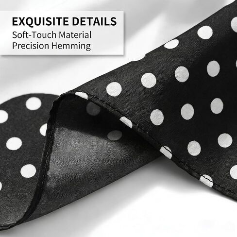3 Pcs Polka Dot Triangle Head Scarf for Women Girls Boho Vintage Head Wraps Hair Bandana Retro Neck Scarves, Daily Fashion Hair Accessories for Thin Thick Curly Straight Hair for Travel Yoga Party in Saudi Arabia
