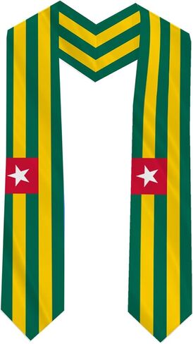 Togo Country Flag Graduation Stole Sash Double-Layer Ceremonial Scarf in Saudi Arabia