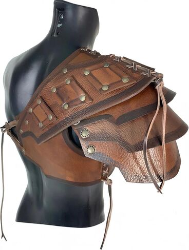 Medieval Renaissance Knight Leather Shoulder Armor Viking Pauldrons for Men Women Cosplay Costume in Saudi Arabia