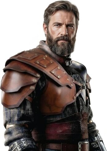 Medieval Renaissance Knight Leather Shoulder Armor Viking Pauldrons for Men Women Cosplay Costume in Saudi Arabia