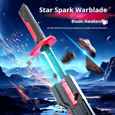 Cyberpunk Sword - 31.4 inches 7 Color LED Light Saber Simulated Toys with Sound Effects and Smoke, Neon Lightsaber with USB-C Rechargeable for 14+ Years Old Teenager and Cosplay Rave Parties in Saudi Arabia