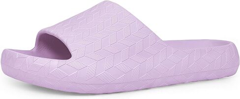 Non Slip Shower Sandals for Women & Men - Ultra Light Thick Sole Pillow Slippers - Quick Dry Bath Slides with Arch Support - Comfortable EVA House Shoes for Beach, Spa & Home in Saudi Arabia