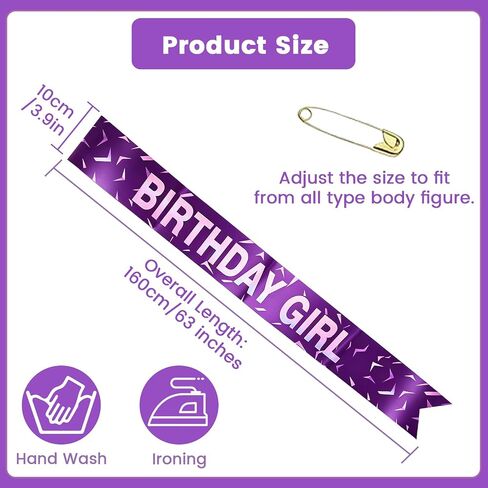 birthday Decorations Sash. K pop Demon Hunters Theme Purple Party Decorations in Saudi Arabia