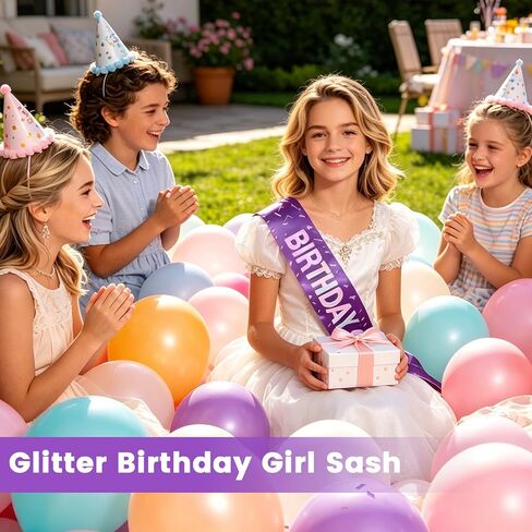 birthday Decorations Sash. K pop Demon Hunters Theme Purple Party Decorations in Saudi Arabia