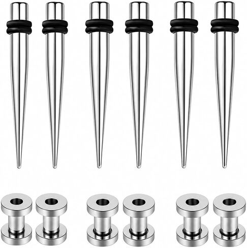 Stainless Steel Ear Taper & Tunnel Kit, Ear Stretching Set in Saudi Arabia
