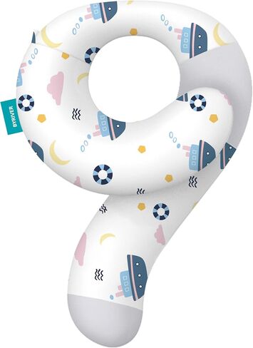 BYRIVER Cotton Kids Travel Pillow, Childs Neck Pillow for Car Airplane Seatbelt Pillow, Removable Pillowcase (Alien) in Saudi Arabia
