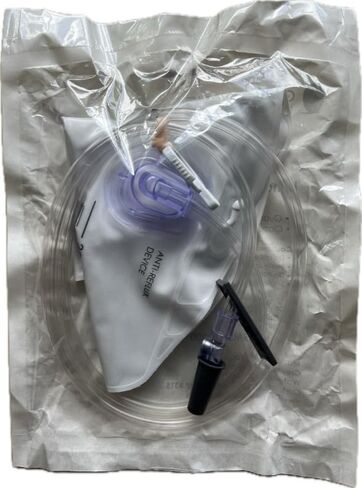 Greystone Urinary Drainage Bag 2000ml - Bedside Urine Collection Bag with Anti-Reflux Valve, 48" Drainage Tube, Hook and Clip, Urinary Catheter Bag for Night Use and Medical Urinary Supplies in Kuwait