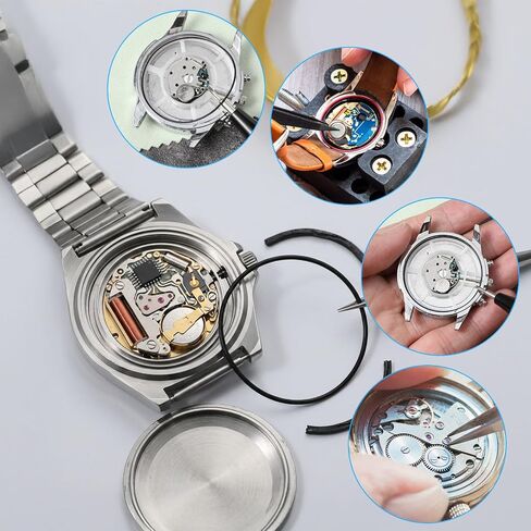 80pcs Watch Gaskets O Ring 0.5 0.6 0.7 0.8 Mm Wristwatch O-Ring Watches Gaskets Rubber Seal Assorted Watch Back Gasket Replacement O Rings for Repair Accessories Parts in Kuwait