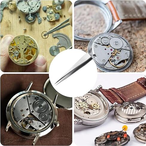 Watch Battery Replacement Kit 4 Piece, Watch Case Opener Set with Remover Holder, Wrench Back Remover for Rotate Open Watch Cover in Saudi Arabia