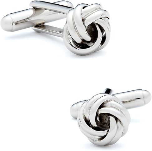 Ox and Bull Trading Co. Silver Knot Cufflinks in Saudi Arabia