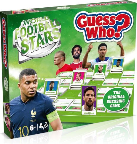 Winning Moves World Football Stars Guess Who? Board Game, Play with Messi, Ronaldo, Harry Kane, Salah, 2 Player Game Great Gift for Ages 6 Plus in Kuwait