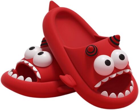 Cute Kawaii Multi Colored Little Monster Pillow Slipper Cloud Slides Non-Slip Summer Slipper in Saudi Arabia
