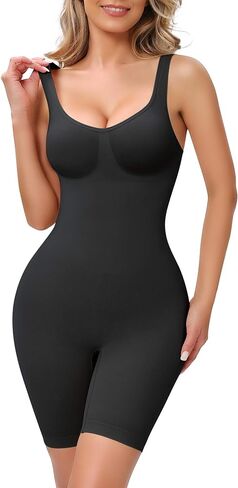 Shapewear for Women, Tummy Control Low Back Bodysuit, Wide Strap Seamless Under Dress Body Shaper in Saudi Arabia