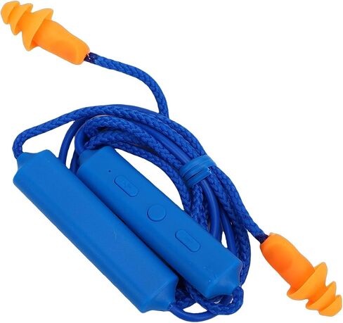 GOWENIC Bluetooth Earplug Headphone, Noise Reduction, Fast Pairing, Over 20 Hours Playtime, for Construction Site Workshop (Blue) in Saudi Arabia