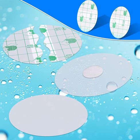 120pcs Waterproof Ear Stickers for Swimming & Shower, Single-Use Hypoallergenic Ear Covers with Cotton Plugs Swim Patches Caps for Bath Surfing Snorkeling Water Sports Protection (40 Small+80 Large) in Kuwait