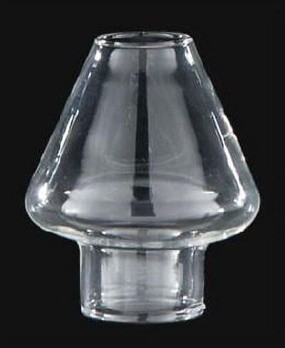 B&P Lamp® 1 1/4 بوصة × 2 3/4 بوصة مدخنة مصباح زجاجي شفاف على طراز Pixie Night للإضاءة ذات الطراز العتيق والعتيق in Kuwait