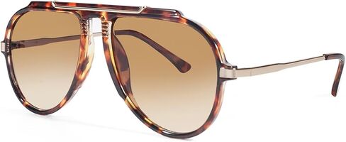 milramtob Oversized Aviator Sunglasses for Women Men Retro 70s Glasses Trendy Designer Vintage Metal Shades in Saudi Arabia