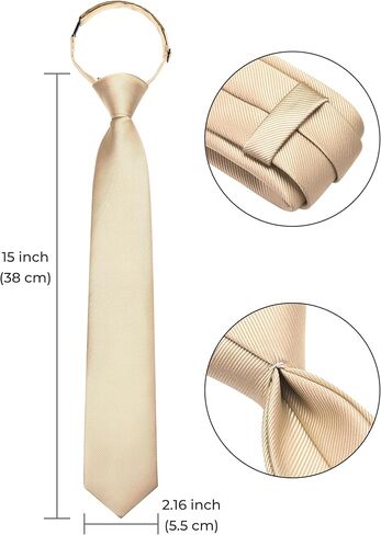 GUSLESON Pre-Tied Tie for Boys Solid Color Kids Adjustable Necktie for Age 8-12 Wedding School Graduation in Saudi Arabia