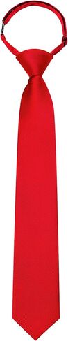 GUSLESON Pre-Tied Tie for Boys Solid Color Kids Adjustable Necktie for Age 8-12 Wedding School Graduation in Saudi Arabia