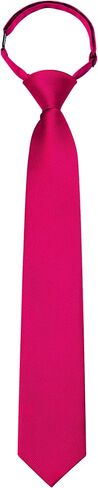 GUSLESON Pre-Tied Tie for Boys Solid Color Kids Adjustable Necktie for Age 8-12 Wedding School Graduation in Saudi Arabia