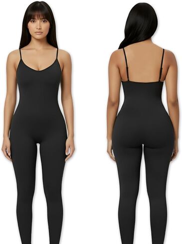 Full Body Shapewear for Women Tummy Control Seamless Compression Jumpsuit One Piece Bodysuit Sleeveless Full Body Shaper in Saudi Arabia