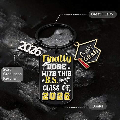 Class of 2026 Keychain Gift for Her Him Graduate, Meaningful for High School to PhD, 2026 Graduation Party Decorations in Saudi Arabia
