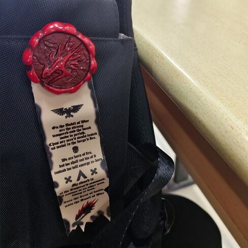 Purity Seal Salamanders Deathwatch Pin Badge/Sticker & Bolter Gun Keychain Keyring Set in Saudi Arabia