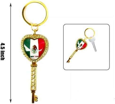 MEXICO Flag Durable Bottle Opener Metal Keychain Mexican Souvenir Keyrings-7 Pack in Kuwait