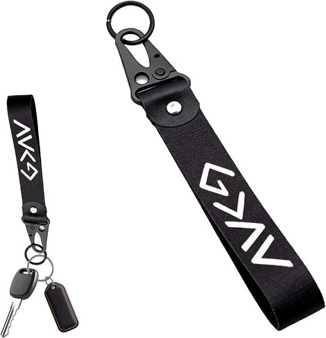 MDXMY Christian Wristlet Keychain with God Is Greater Bible Verse - Fabric Wrist Strap With Key Ring, Ideal Christian Gifts for Men Women, Durable Car Keys, Wallets, Jeans Decorations in Saudi Arabia