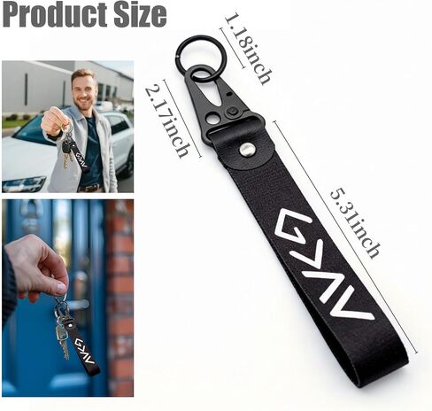 MDXMY Christian Wristlet Keychain with God Is Greater Bible Verse - Fabric Wrist Strap With Key Ring, Ideal Christian Gifts for Men Women, Durable Car Keys, Wallets, Jeans Decorations in Saudi Arabia