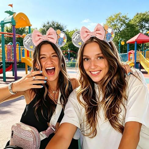 ETLUK Cooking-Inspired Ears Headband for Adult Women Girls, Sequin Bow Headband Cute Costume Hair Accessory for Cosplay, Kitchen-Themed Party, Birthday, Dress-Up Events in Saudi Arabia