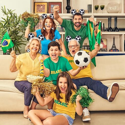 Soccer Headband Party Accessories Set for Adults – Soccer Ball Headband with Matching Earrings and Tattoo Stickers for Sports Party, Birthday, Game Day, and Team Celebrations in Saudi Arabia