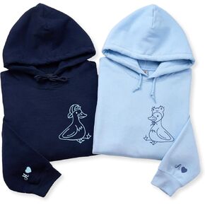 COUPLEHOODIES Custom Embroidered Matching – Cute Duck Design for Boyfriend and Girlfriend in Saudi Arabia