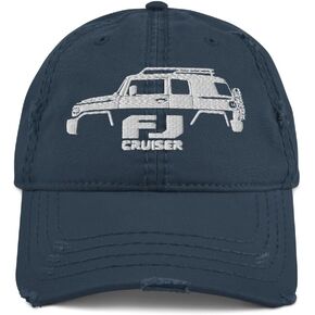 2007 FJ Cruiser Silhouette Distressed Dad Hat | Off-Road Adventure Cap in Saudi Arabia