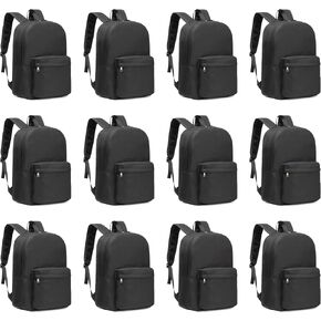 TRAILKICKER 12 Pack Classic Lightweight Outdoor Backpack, 17-Inch Laptop Travel Bag (Black) in Saudi Arabia