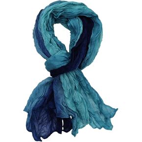 Scarf for Women Summer Lightweight Cotton Linen Scarves Soft Crinkle Beach Shawl Hijab Head Suncreen Scarfs in Saudi Arabia