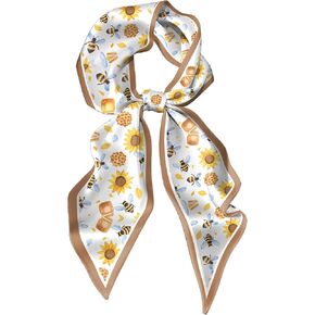 Head Hair Scarf Long Neck Satin Fashion Scarfs for Bag Fashion Decoration Women Girls Aesthetic Cute 59 * 6.7" in Saudi Arabia