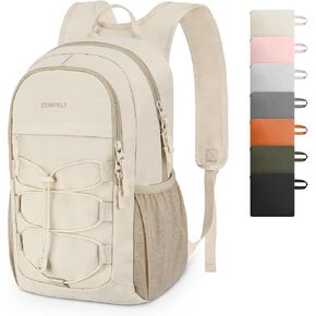 ZOMFELT Hiking Backpack for Women Men, 15L Lightweight Packable Backpack for Trip, Water Resistant Small Travel Backpacks, Foldable daypack for Hiking, Walking, Cycling, Camping, Beige in Saudi Arabia
