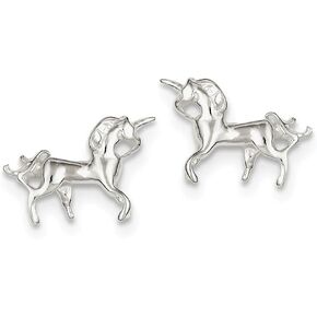Sterling Silver Unicorn Mini Earrings in Kuwait