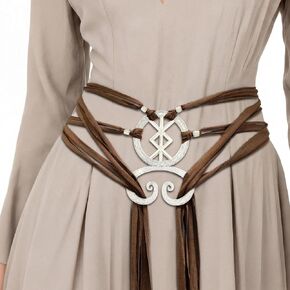 Viking Cross Rope Belt Women Medieval Norse Witch Renaissance Belt Accessory for Ren Faire Halloween Cosplay in Saudi Arabia