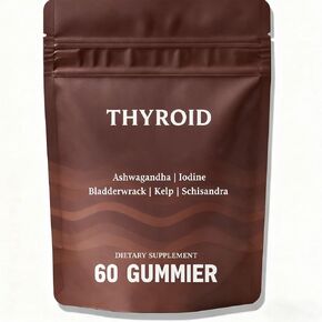 Thyroid Gummies for Women, with Selenium, L-Tyrosine, Ashwagandha, Iodine, Schisandra, Support Overall Wellness, Supports Resilience and Balance Throughout - 60 Gummies (1) in Saudi Arabia