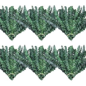 60 Stems Preserved Real Eucalyptus Bunches, Lifelike Natural Green Eucalyptus Leaves for Shower, Maintenance-Free Dried Florals for Vase Fillers, Wedding Centerpieces, Bathroom Home Office Decor in Saudi Arabia