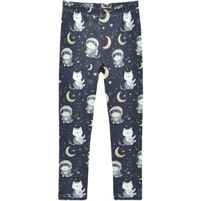 Girls Leggings Universe Astronaut Cat Toddler Girls Clothes Toddler Comfortable Bottoms Girl Leggings 3-4T in Saudi Arabia