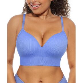 FeelinGirl Wireless Supportive Bras for Women Seamless Comfortable Bralette No Underwire Full Coverage T Shirt Bra in Kuwait
