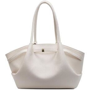 Women's Vegetarian PU Leather Tote Shoulder Bag, Retro Versatile Large Capacity Underarm Pouch Top Handle Handbag in Saudi Arabia